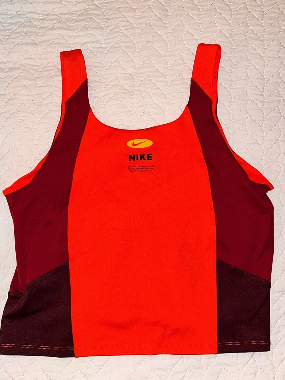 Nike Red And Burgundy Dri-FIT Performance Tee